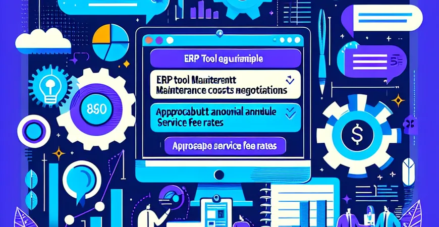  ERP工具维护费怎么谈？年服务费占比多少算合理？  